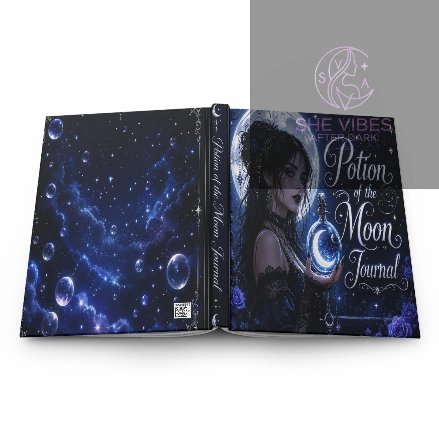 Potion of the Moon Journal Hardcover Printify Paper products SHE VIBES AFTER DARK