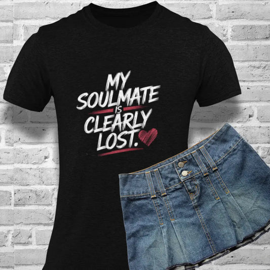 Funny Single Life Shirt: My Soulmate Is Lost - Women's Humor Apparel Yoycol