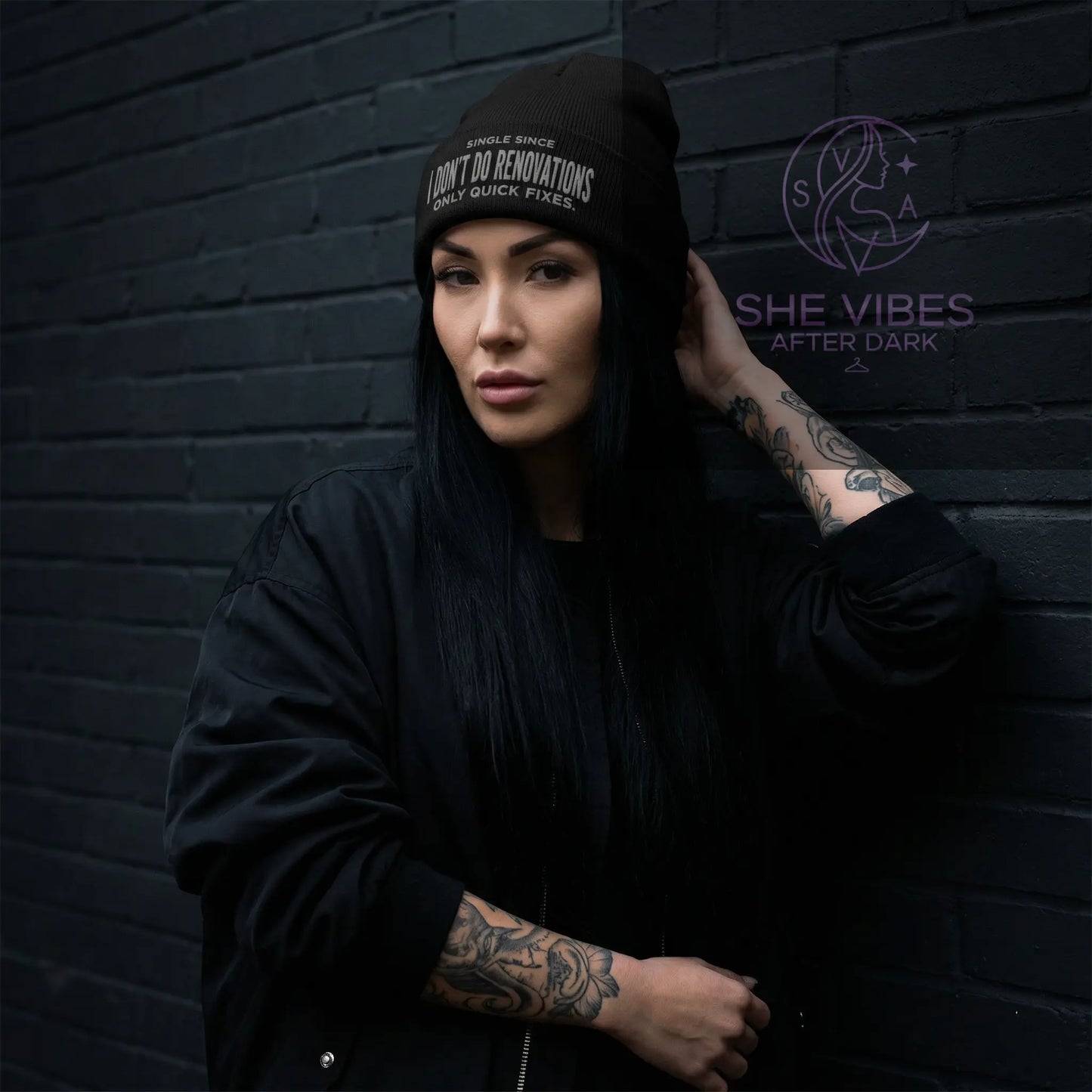 Single Life Quote Beanie – I Don’t Do Renovations Embroidered Hat for Men Yoycol  Beanie SHE VIBES AFTER DARK