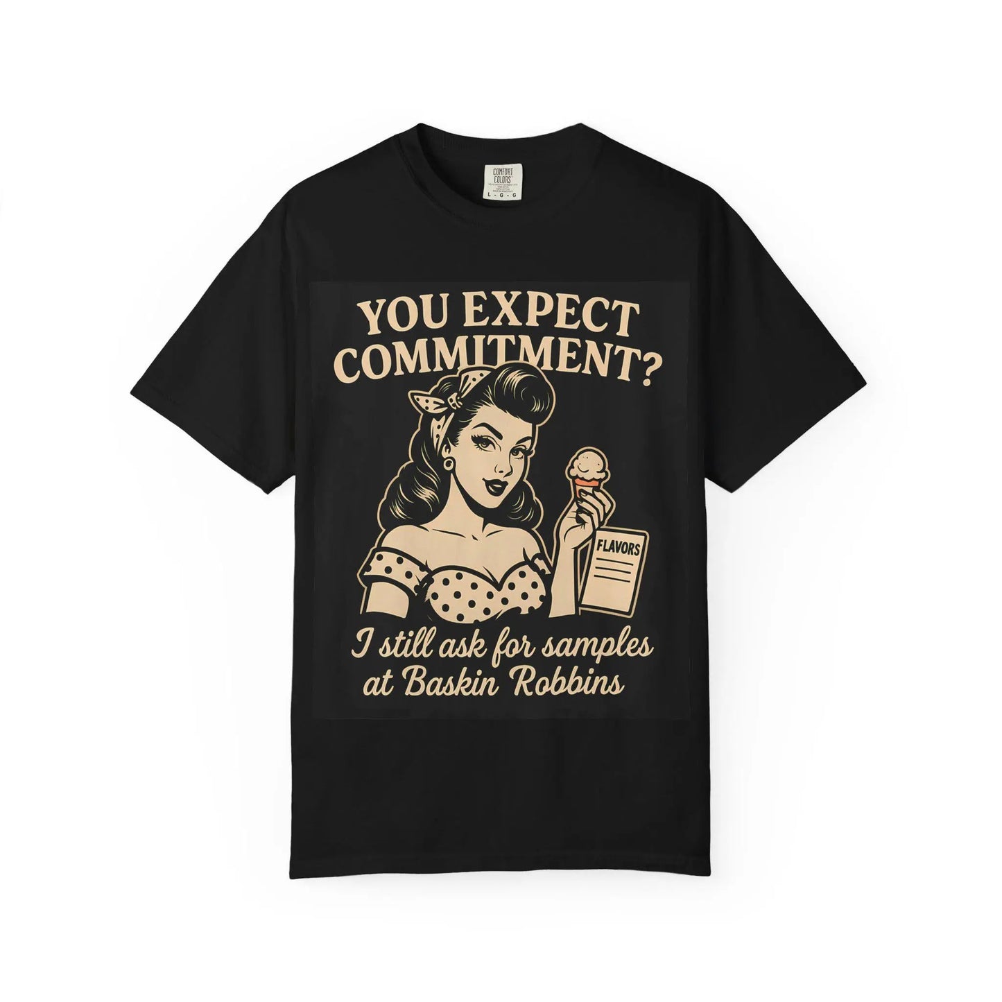 Ice Cream Quote T-Shirt: Women's Vintage Graphic Tee Yoycol