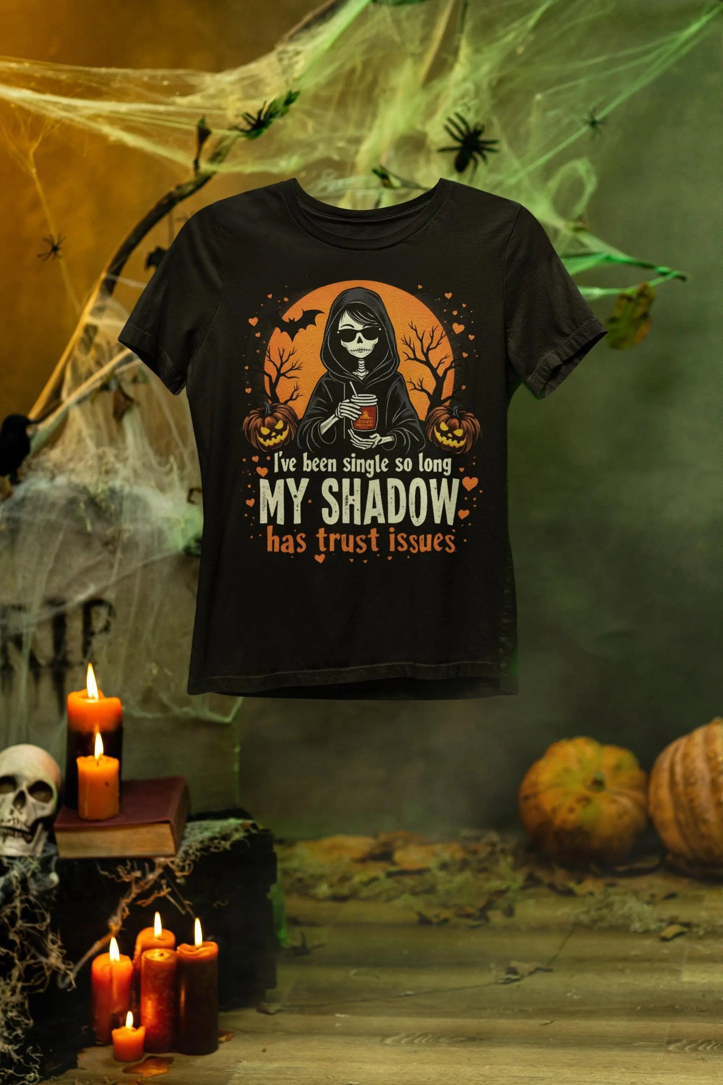 Funny Skeleton Halloween Shirt: Single Life Spooky Season Tee Yoycol